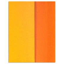 Gloria Doublette Double Sided Crepe Paper from Germany ~ Orange and Goldenrod